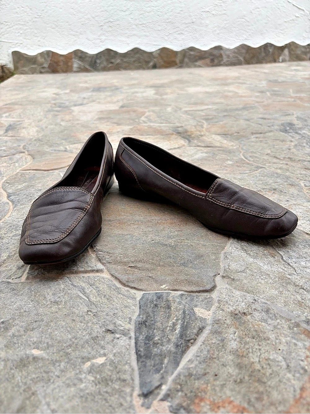 Bruno Magli Brown Moccasins